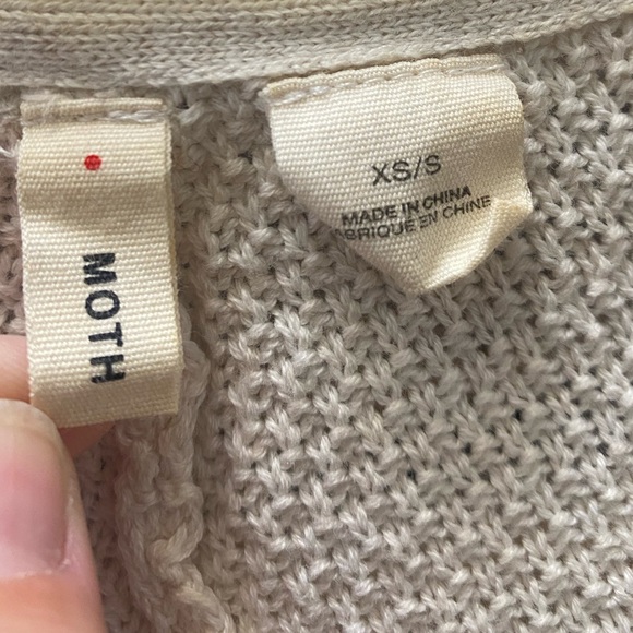 Anthropologie oversized fringe hooded sweater - Picture 4 of 4